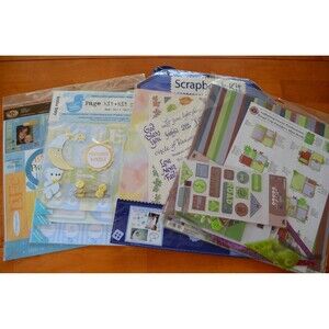 Lot 4 Scrapbook Kits 1 Martha Stewart Paper Pack & 1 Generations Accessory Kit